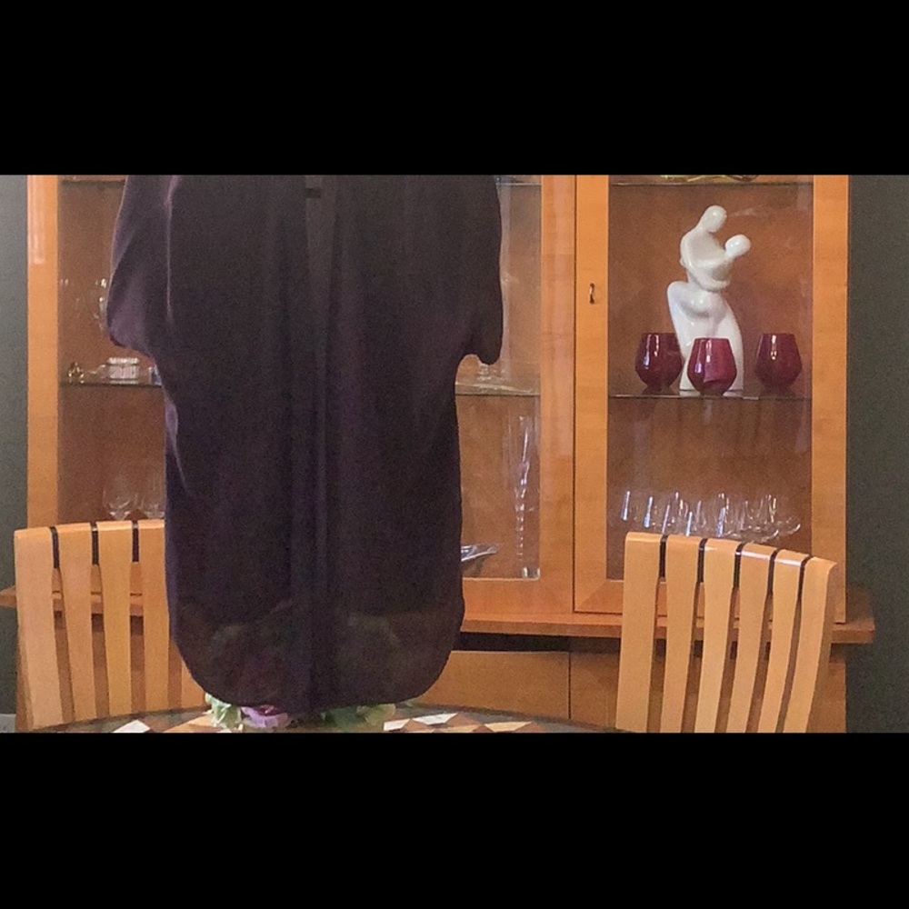 Gorgeous like new Vince Silk Chocolate Brown blouse with hidden buttons